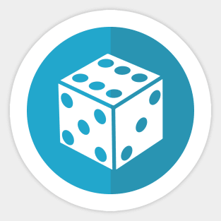 Board Game Geek D6 Dice Game Sticker